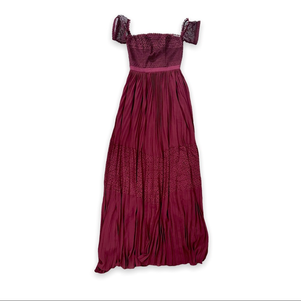 ASOS Premium Guipure Lace Paneled Maxi Dress - Picture 6 of 16